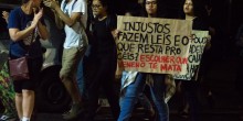 Manifestantes protestam contra políticas ambientais e queimadas na Amazônia