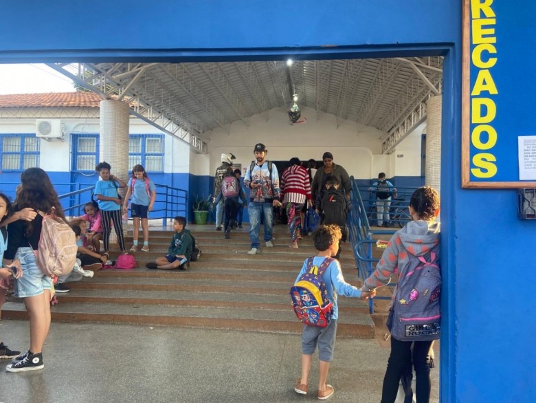 Alunos do ensino fundamental de escola da Rede Municipal de Ensino de Campo Grande