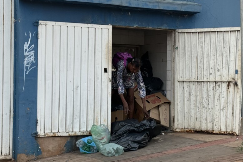 Pessoa em situação de rua em Campo Grande/MS