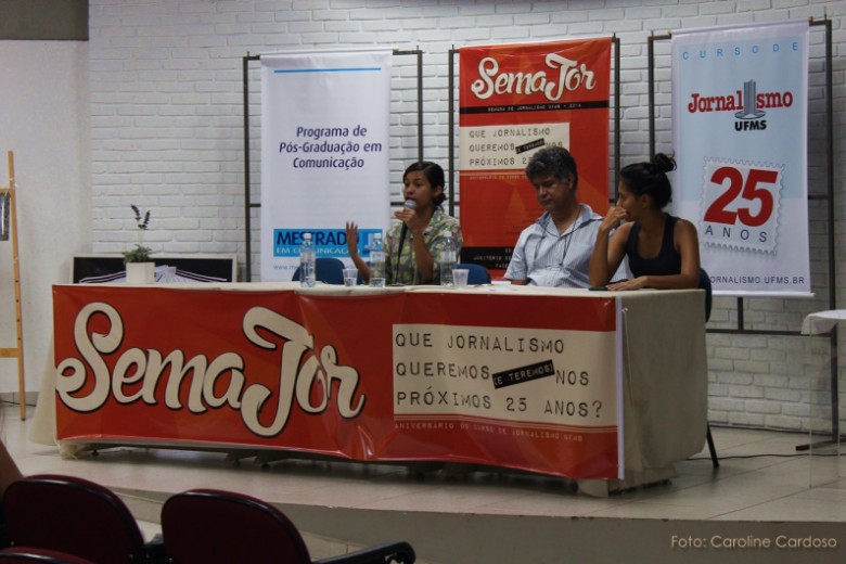 O painel teve a participação de Tainá Jara e Gerson Jara e mediação da acadêmica Fernanda Palheta