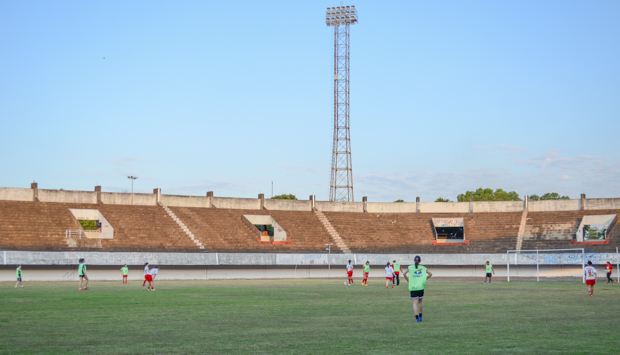 O Estádio serve como local de treinamento mesmo interditado